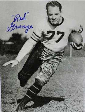 Red Grange while at Illinois